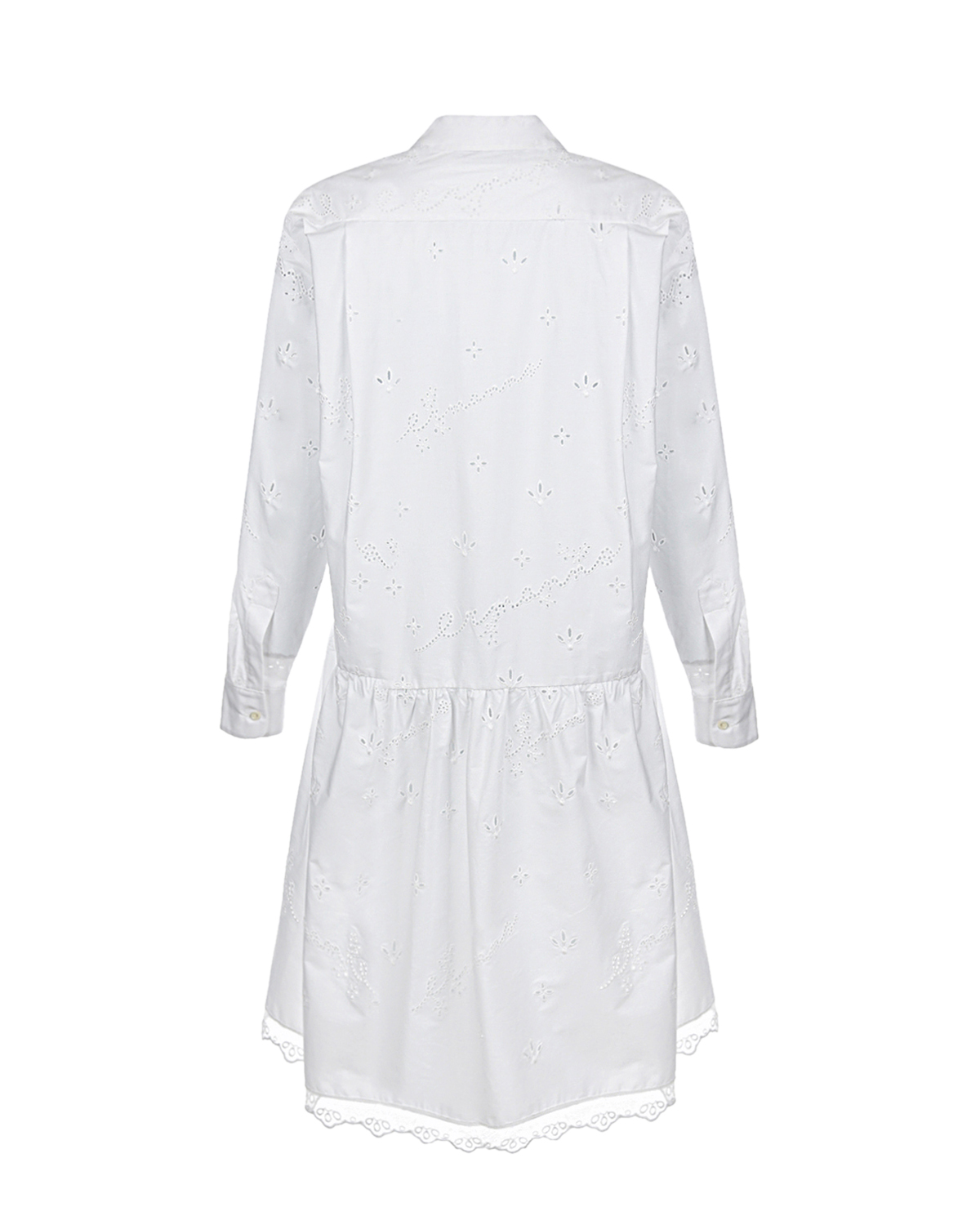Белое платье с шитьем Ermanno Ermanno Scervino, размер 40, цвет белый - фото 2