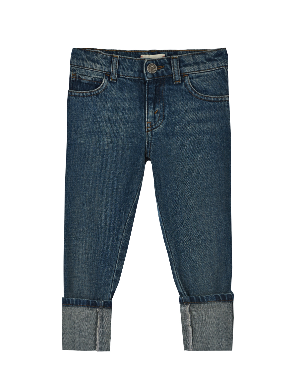 Брюки джинсовые GUCCI детские, размер 104, цвет синий