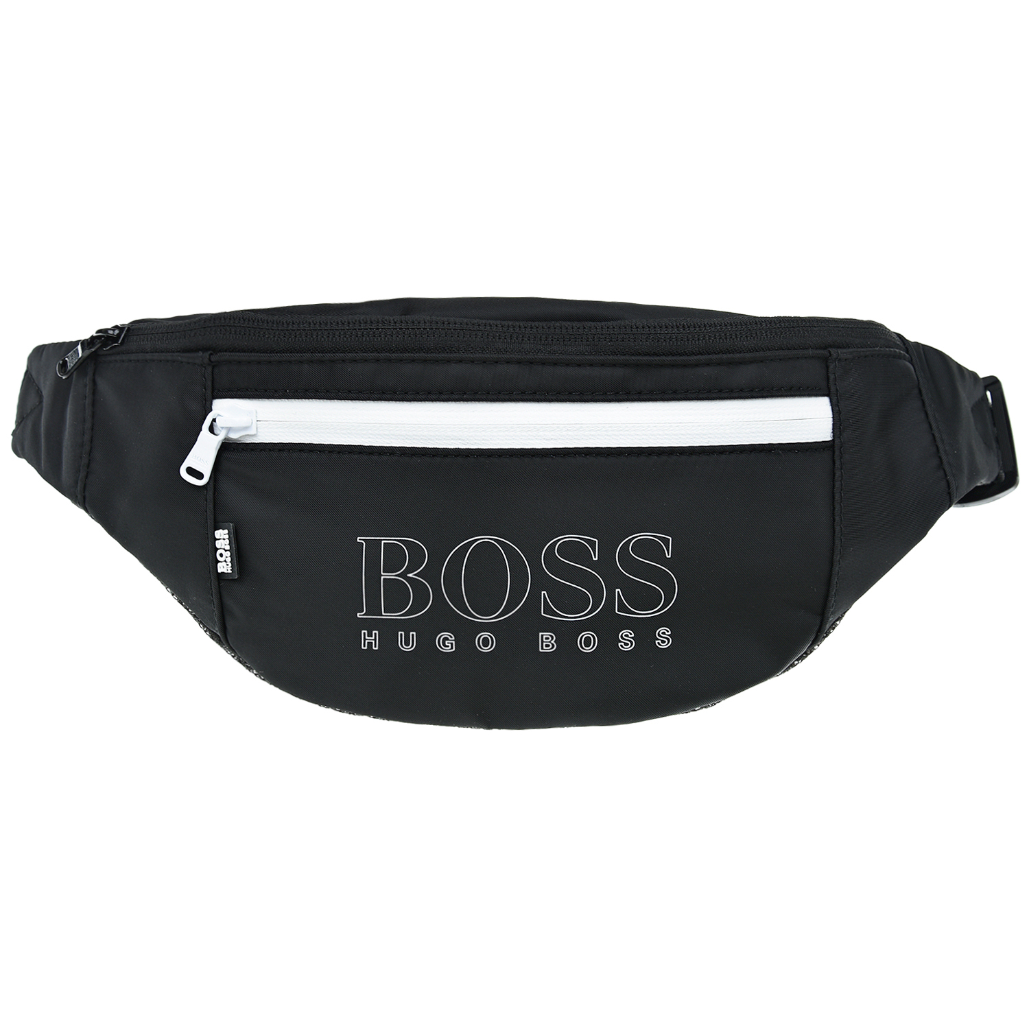 Черная сумка-пояс, 15x28x7 см Hugo Boss детская, размер unica, цвет черный