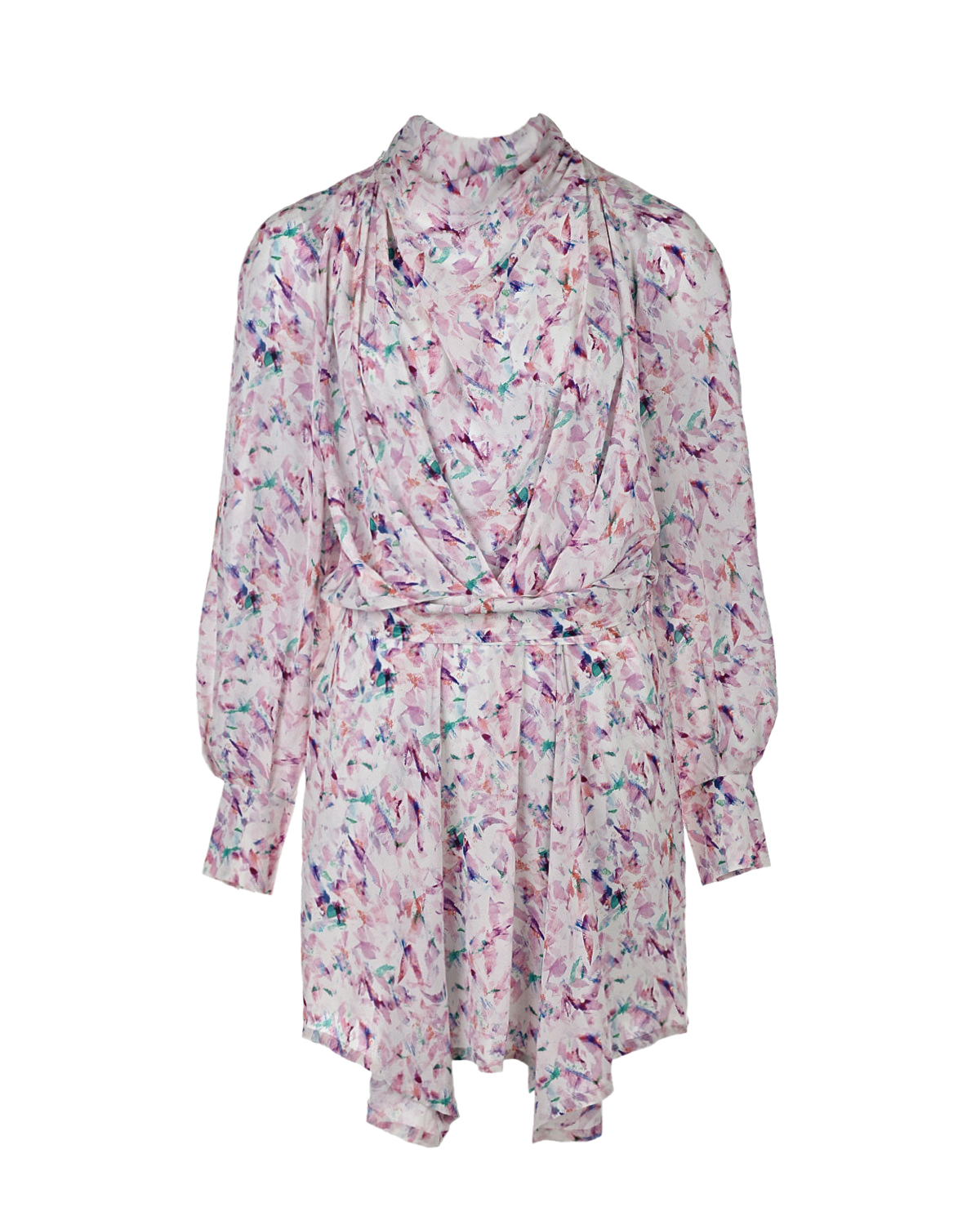 Розовое платье-мини с цветочным принтом IRO, размер 42 - фото 1