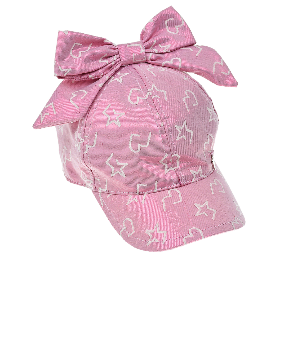 Розовая кепка с бантом Il Trenino детская, размер 56, цвет розовый