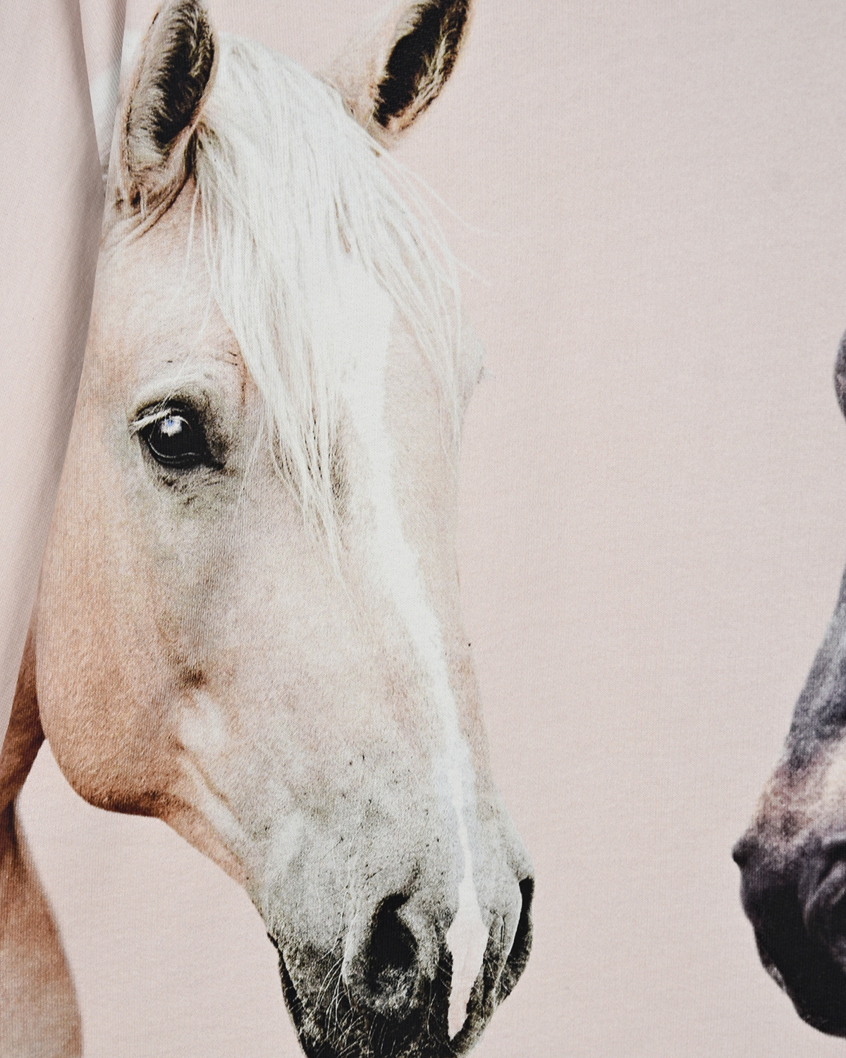 Трикотажное пончо Marcella Horse Friends Molo детское, размер 104, цвет кремовый - фото 3
