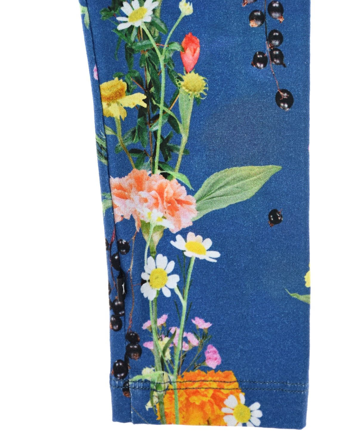 Синие леггинсы Niki "Vertical Flowers" Molo детские, размер 116, цвет синий - фото 3