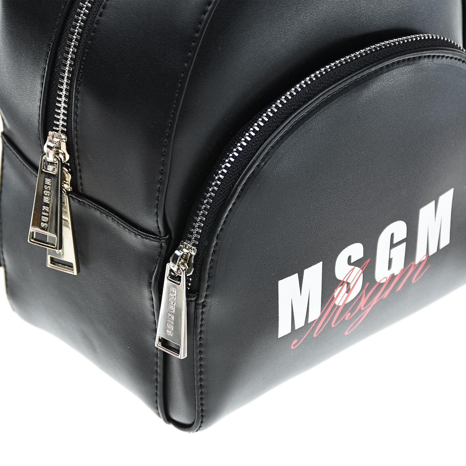Черный рюкзак с белым логотипом, 21x17x10 см MSGM детский, размер unica - фото 6