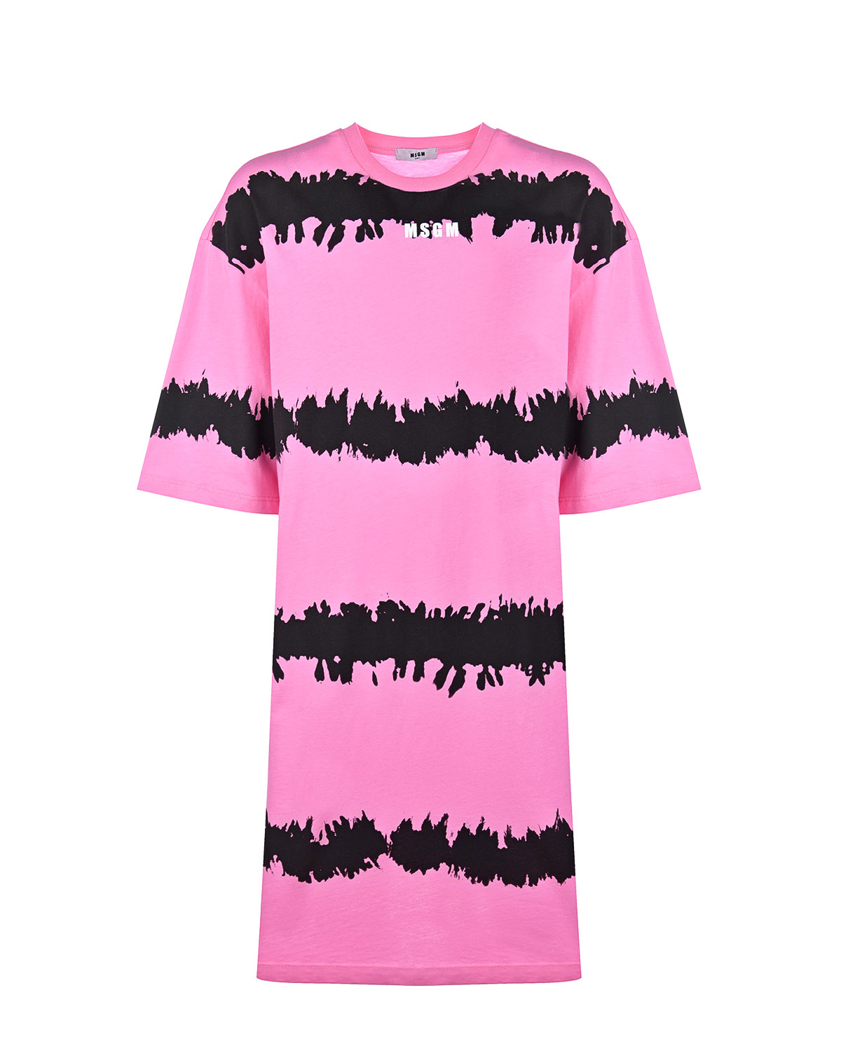 Розовое платье-футболка MSGM детское, размер 152, цвет розовый - фото 1