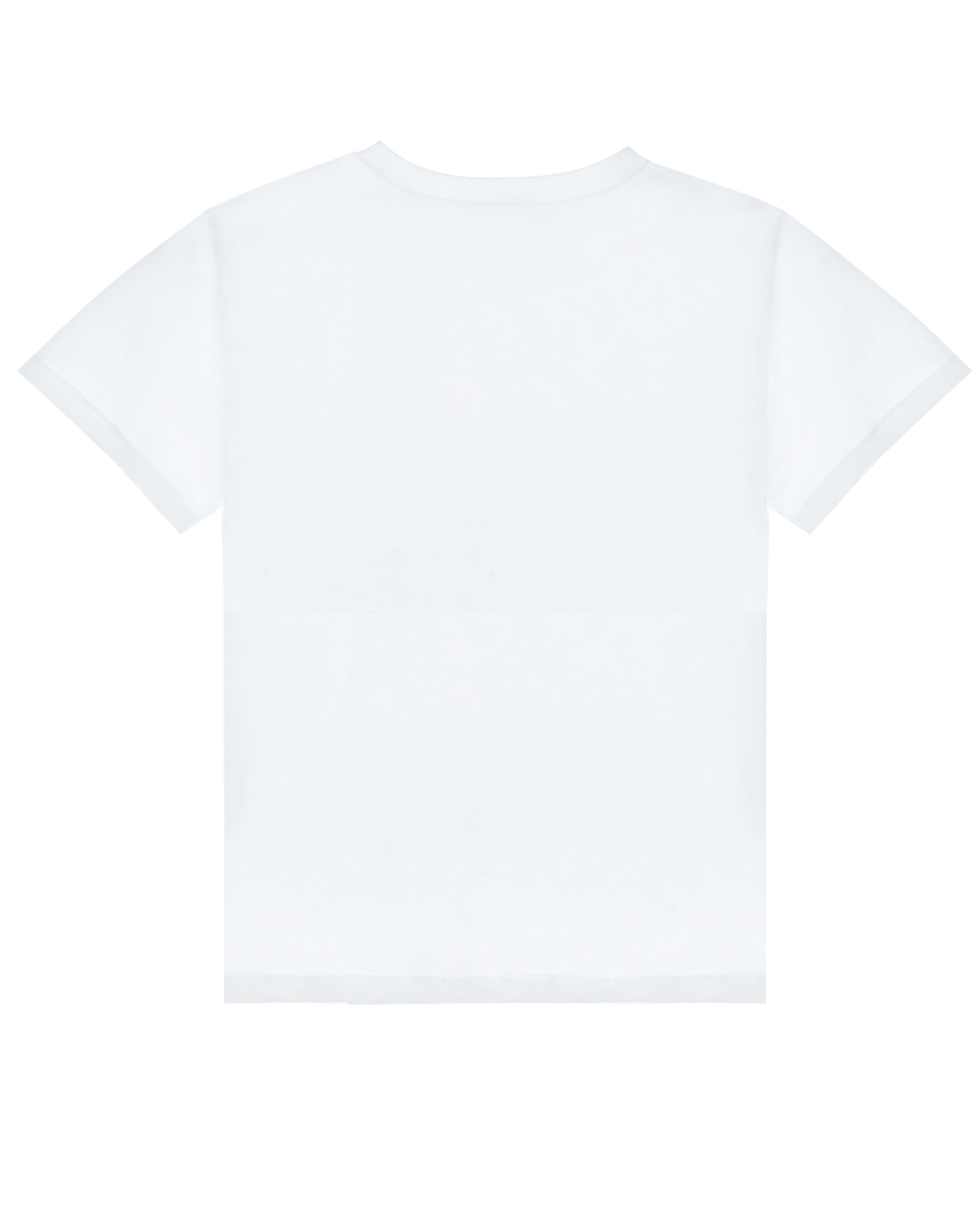 Белая футболка с черным логотипом MSGM детская, размер 104, цвет белый - фото 3