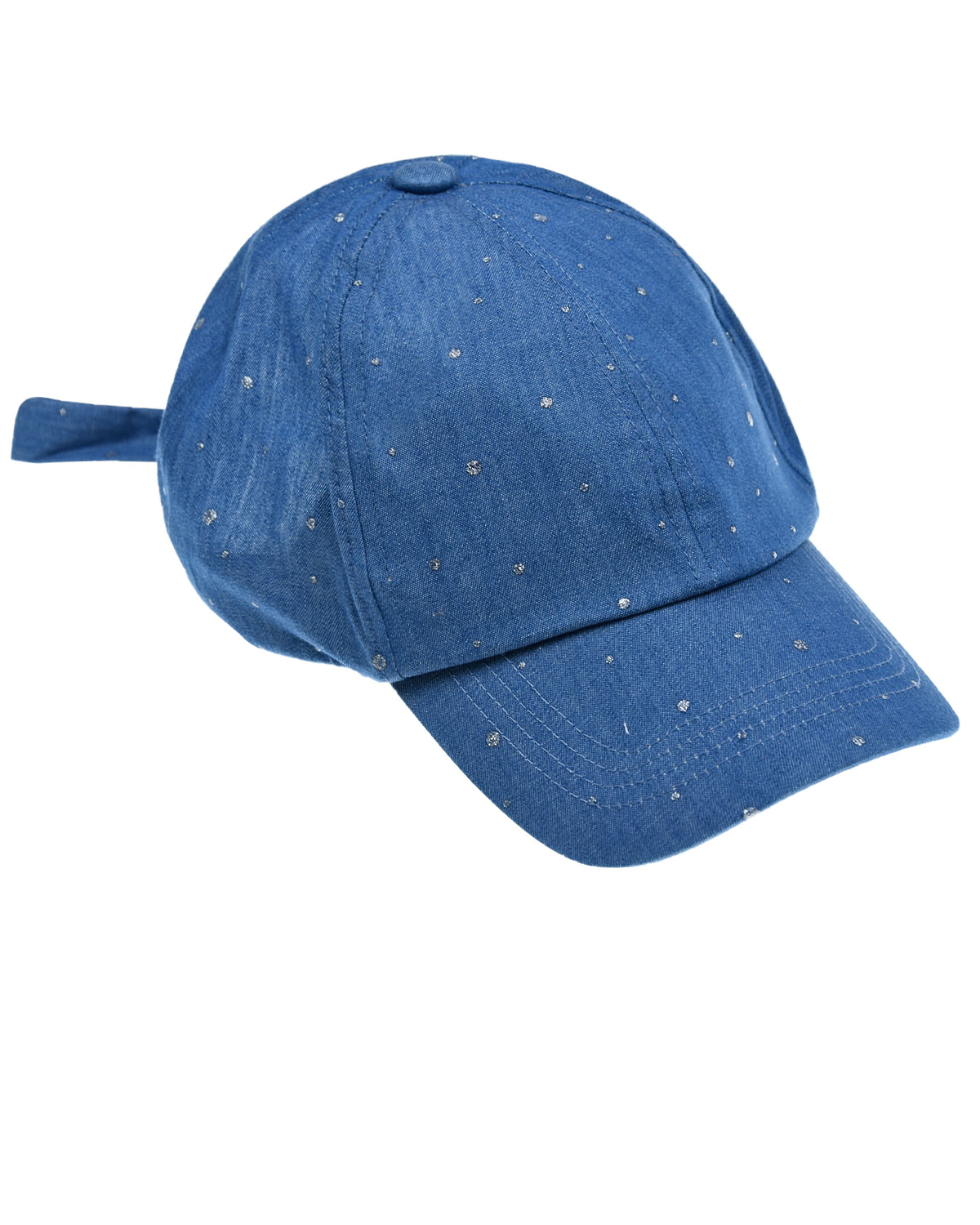 Джинсовая кепка с бантом MaxiMo детская, размер 55, цвет голубой