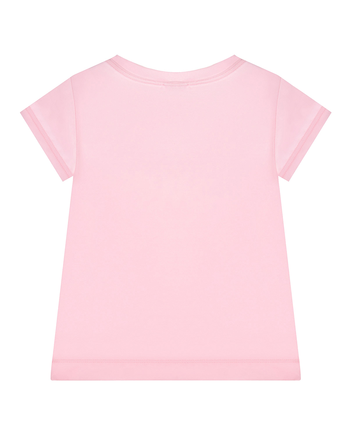 Розовая футболка с логотипом из страз Monnalisa детская, размер 104, цвет розовый - фото 2
