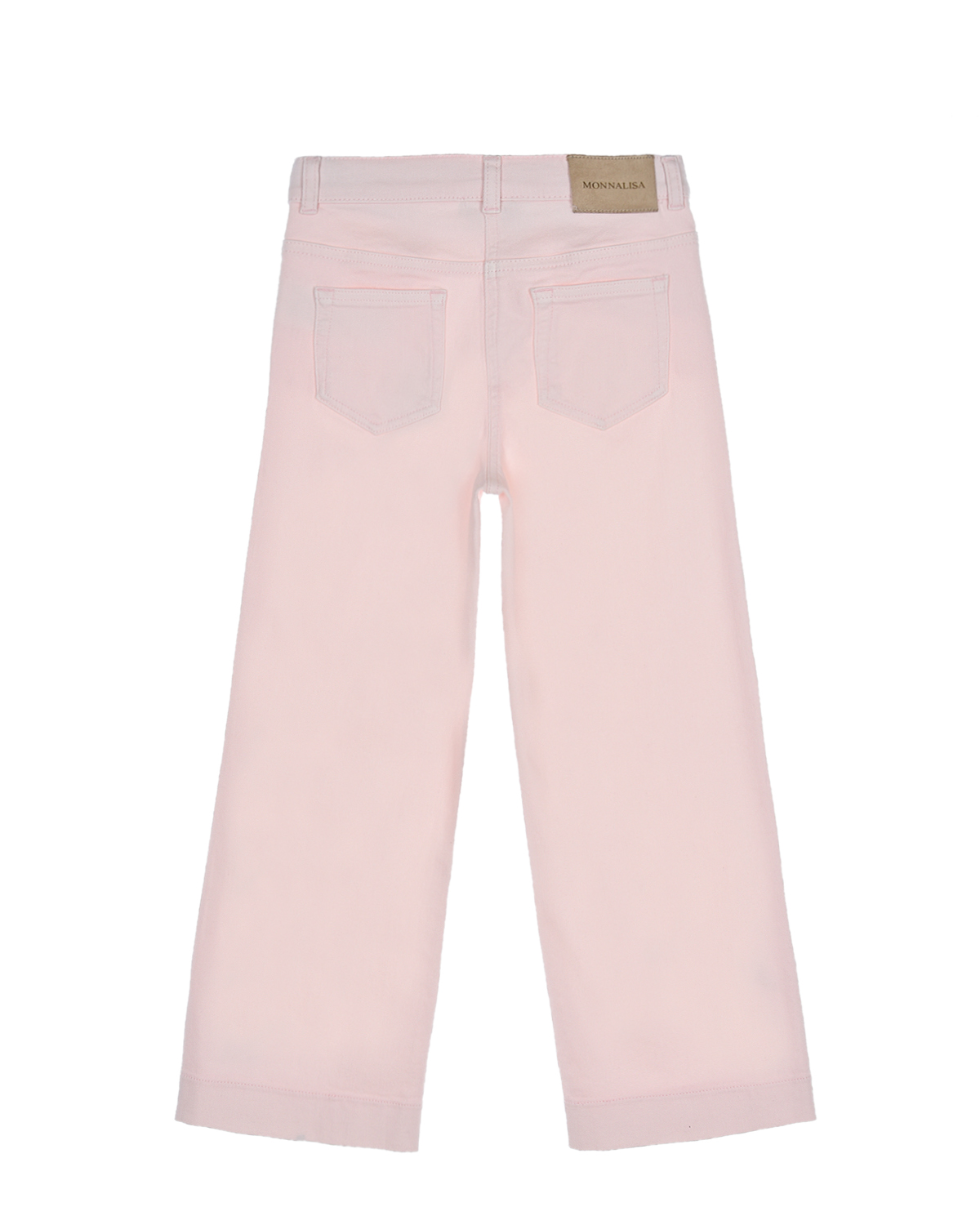 Розовые брюки с вышивкой "розы" Monnalisa детские, размер 116, цвет розовый - фото 2