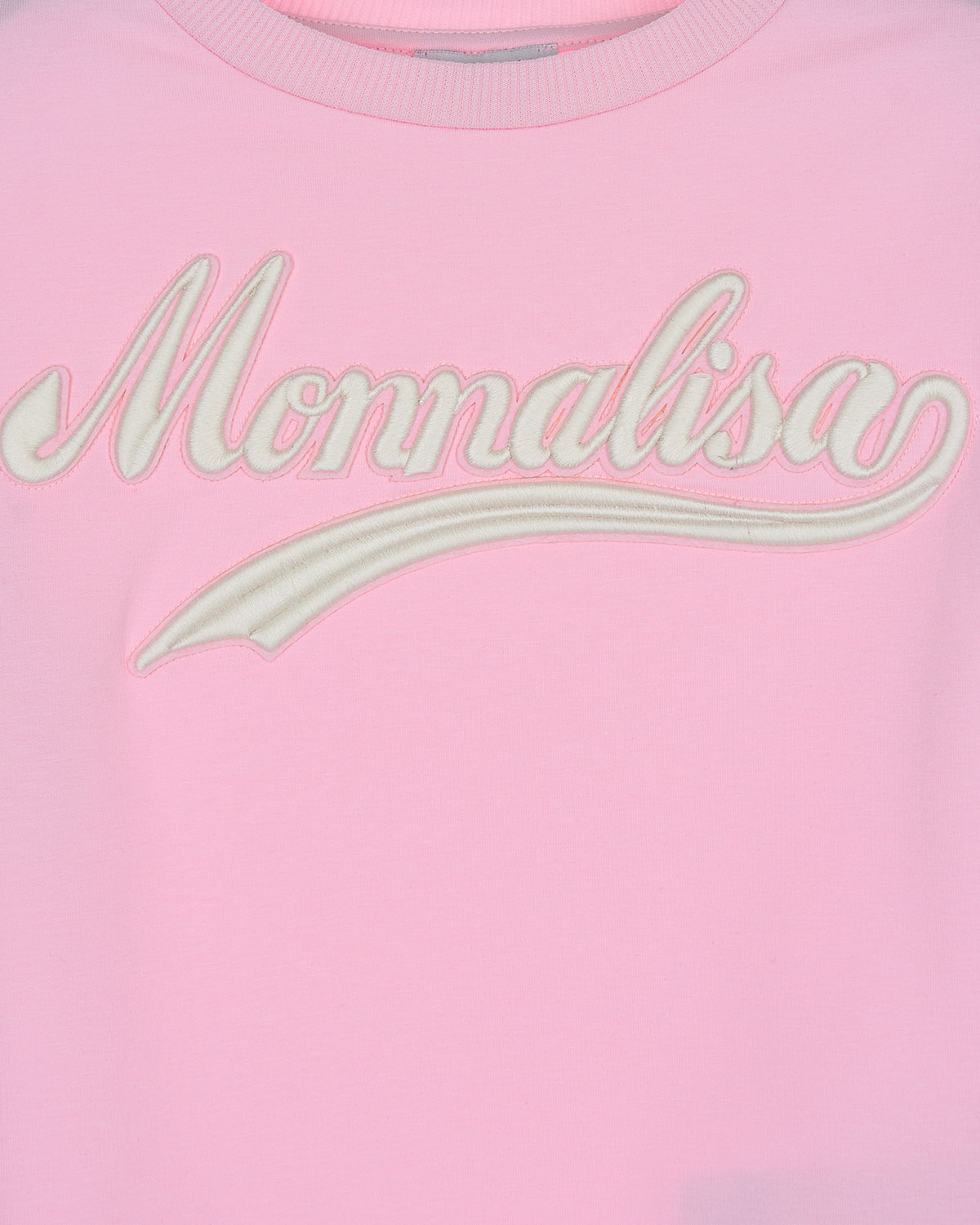 Розовое платье-толстовка Monnalisa детское, размер 104, цвет розовый - фото 3
