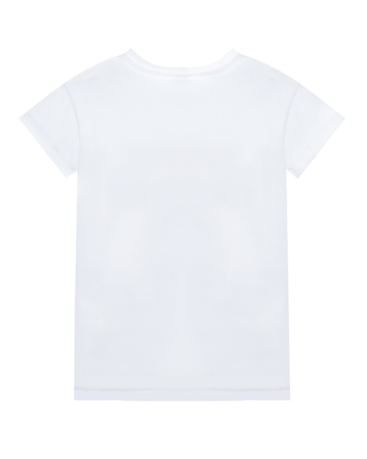 Белая футболка с цветочным принтом Monnalisa детская, размер 140 - фото 2