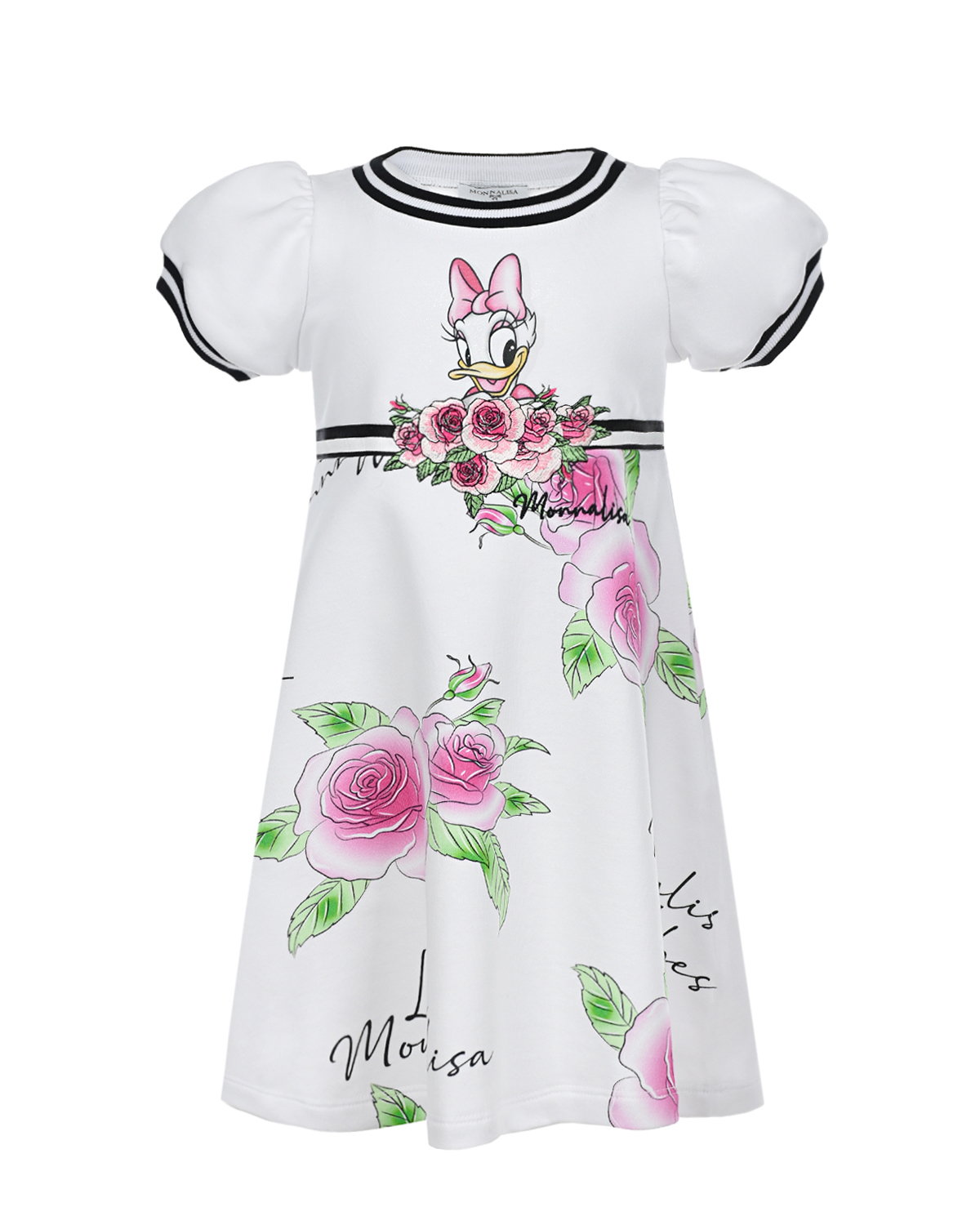 Платье с принтом Daisy Duck Monnalisa детское, размер 104, цвет мультиколор - фото 1
