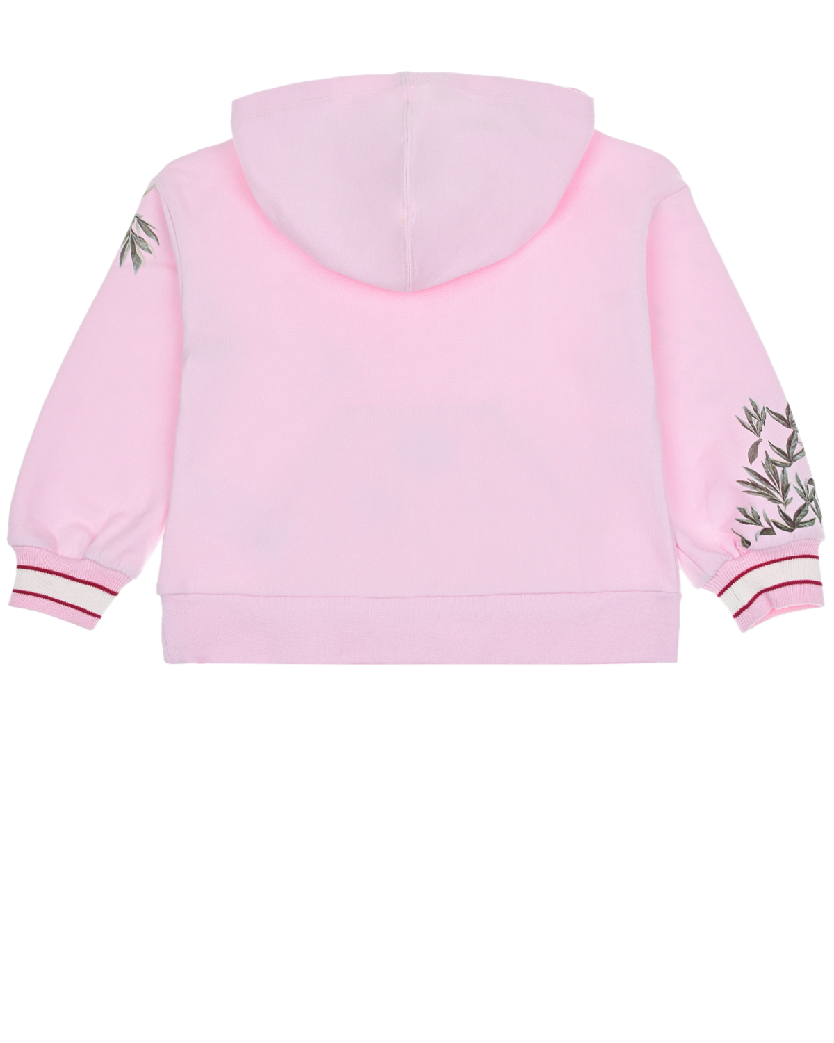 Розовый свитшот с капюшоном Monnalisa детский, размер 104 - фото 2