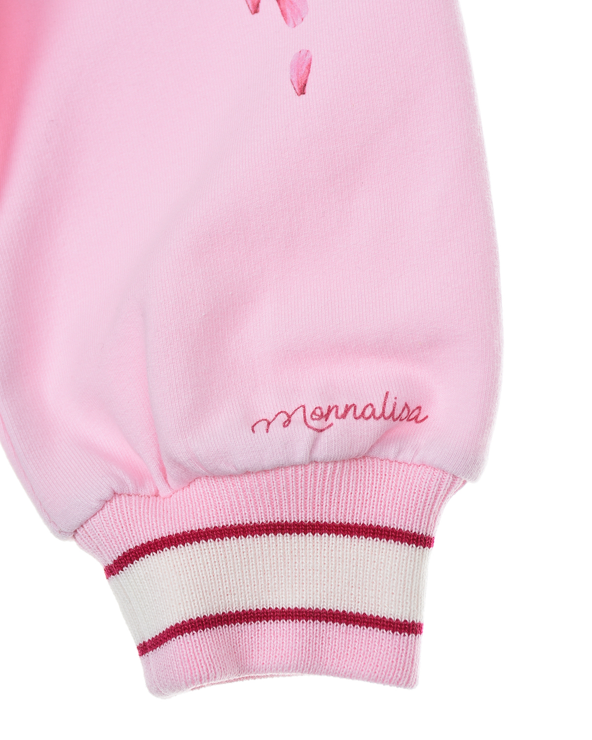 Розовый свитшот с капюшоном Monnalisa детский, размер 104 - фото 4