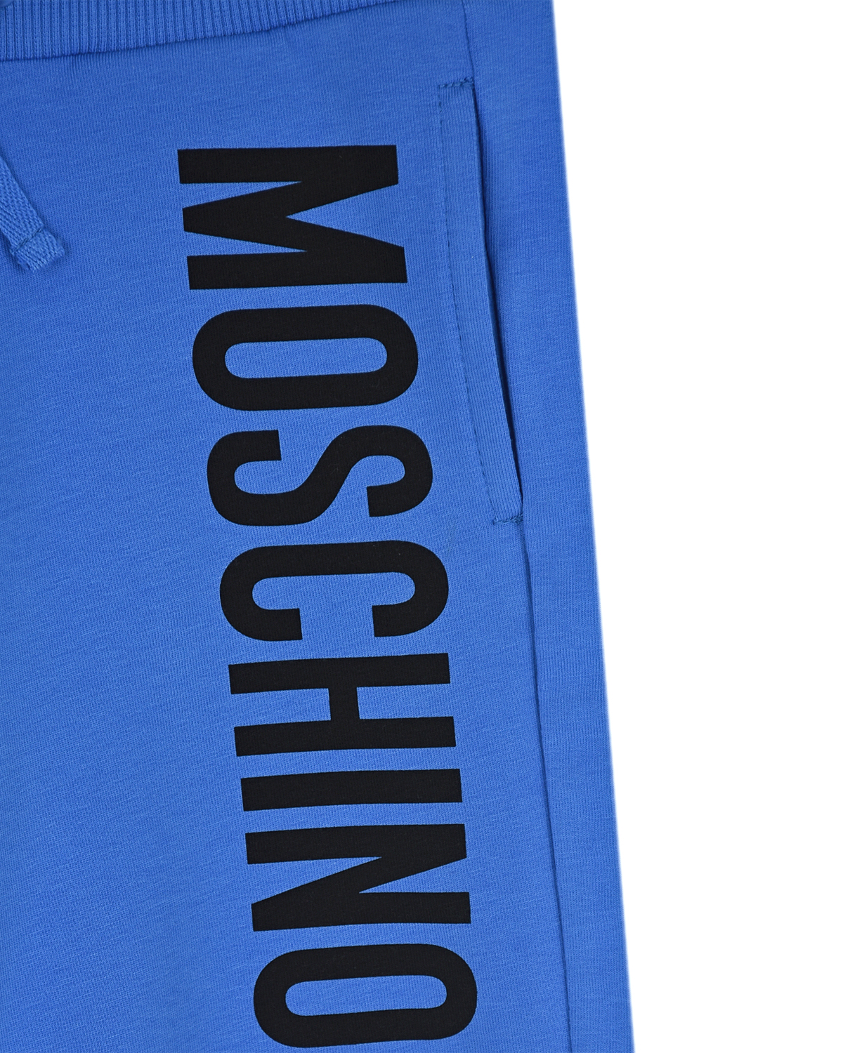 Голубые бермуды с контрастным логотипом Moschino детские, размер 104, цвет голубой - фото 3