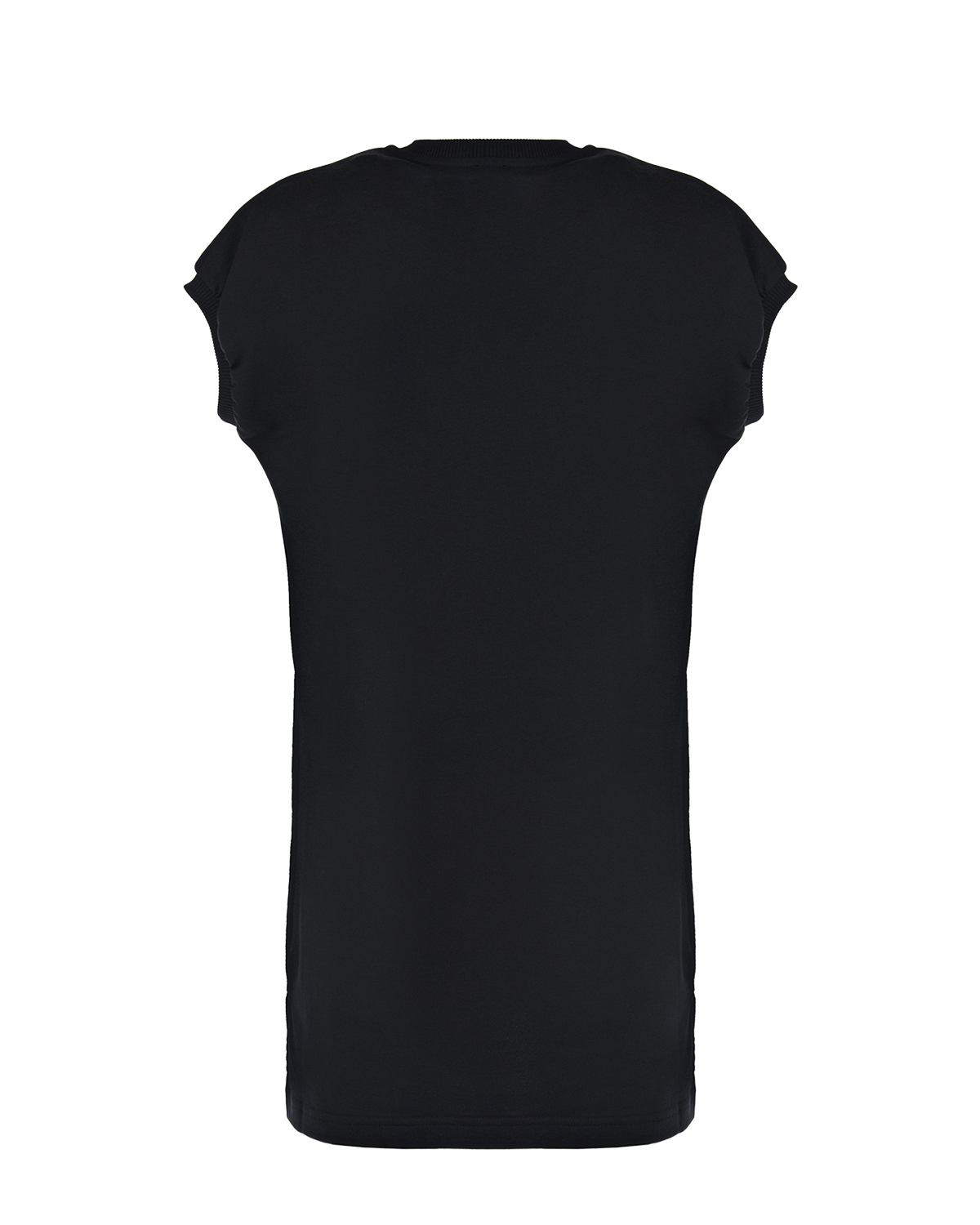 Черное платье-футболка Moschino детское, размер 128, цвет черный - фото 2