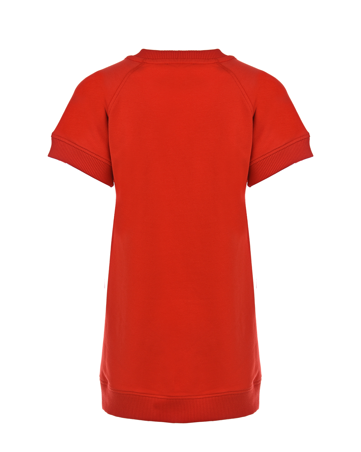 Красное платье с принтом "медвежонок" Moschino детское, размер 104, цвет красный - фото 3
