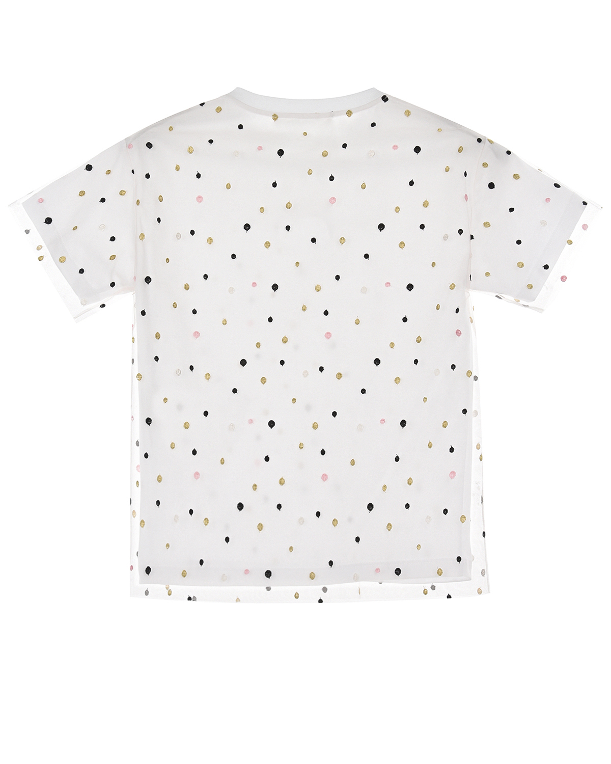 Кремовая футболка в горошек Philosophy детская, размер 164, цвет кремовый - фото 2