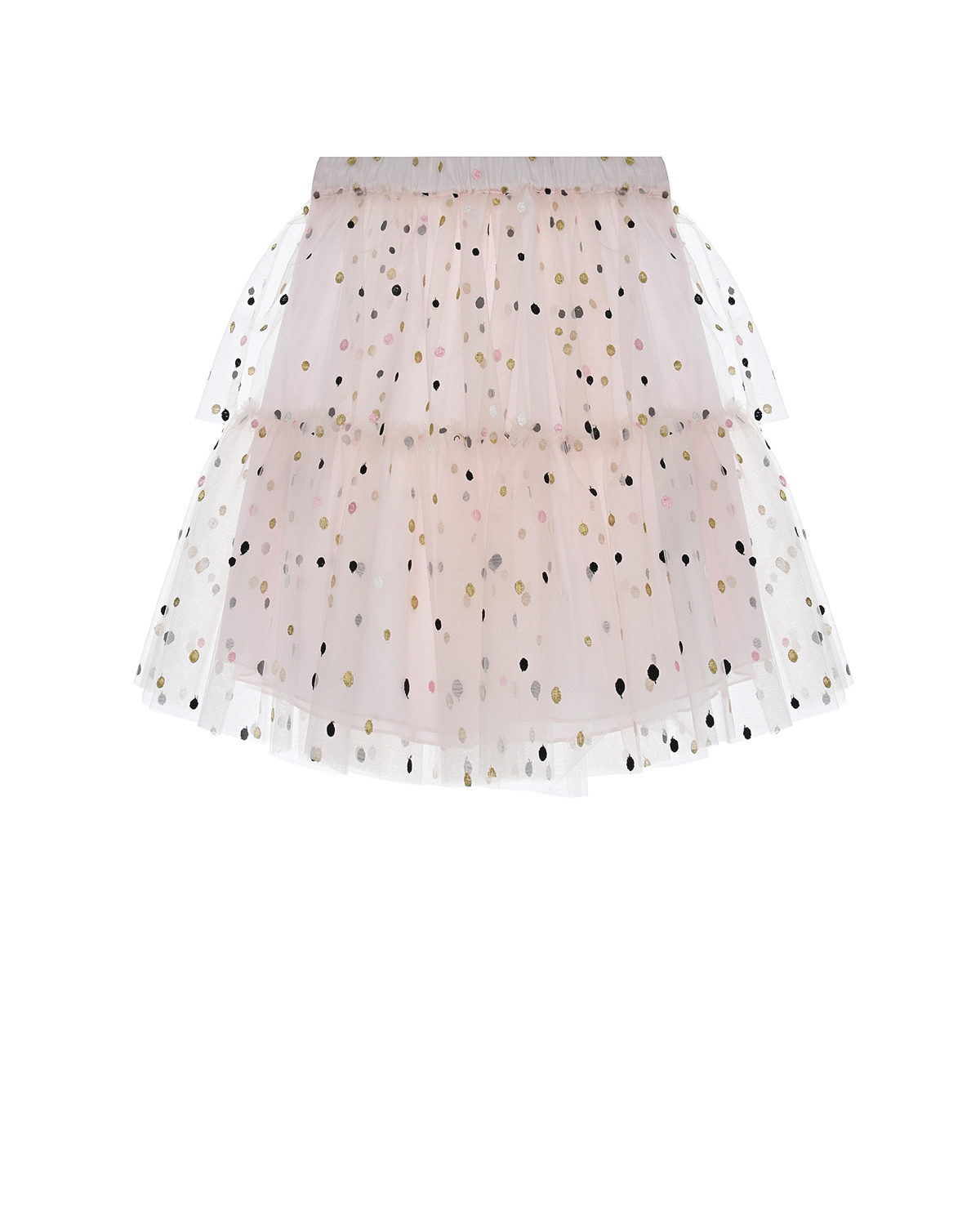 Кремовая юбка в горошек Philosophy детская, размер 152, цвет кремовый - фото 1