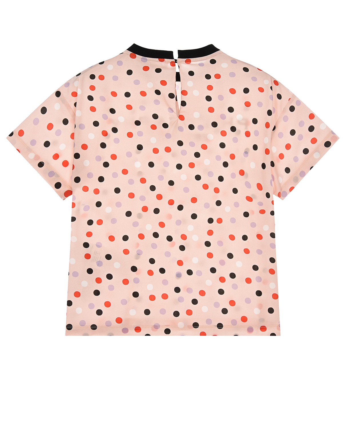Розовая футболка в горошек Philosophy детская, размер 140, цвет розовый - фото 2