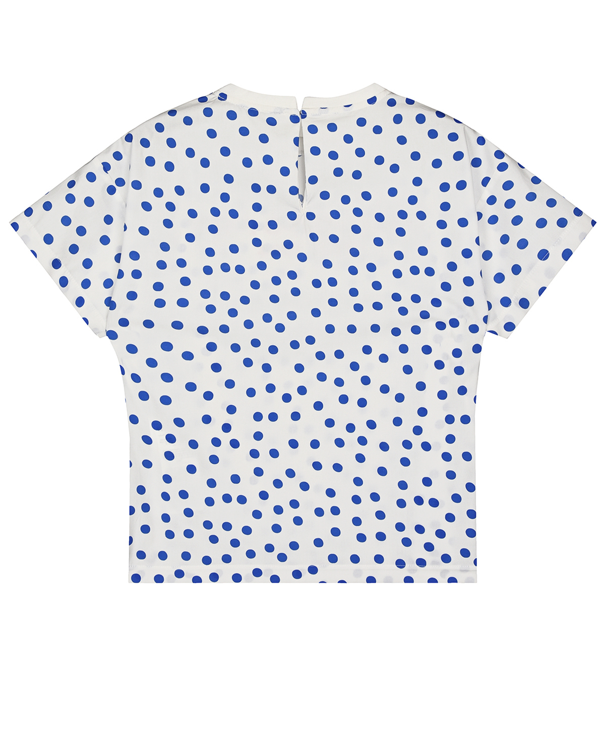 Белая футболка в синий горошек Philosophy детская, размер 152, цвет мультиколор - фото 2