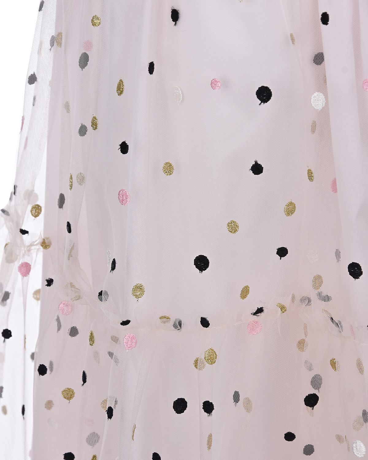 Кремовое платье с рюшами Philosophy детское, размер 140, цвет кремовый - фото 6