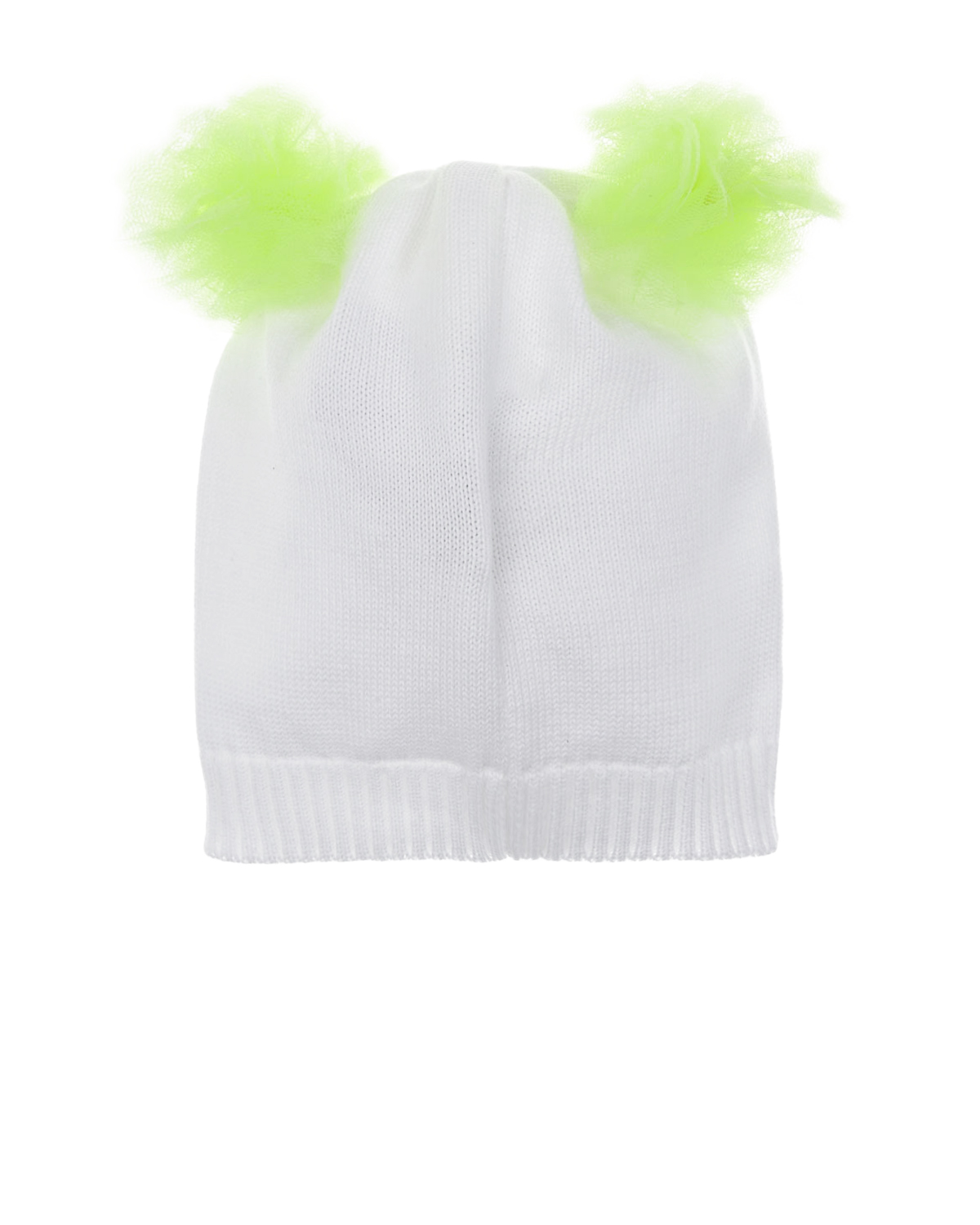 Белая шапка с зелеными бантами Regina детская, размер 57, цвет белый - фото 2