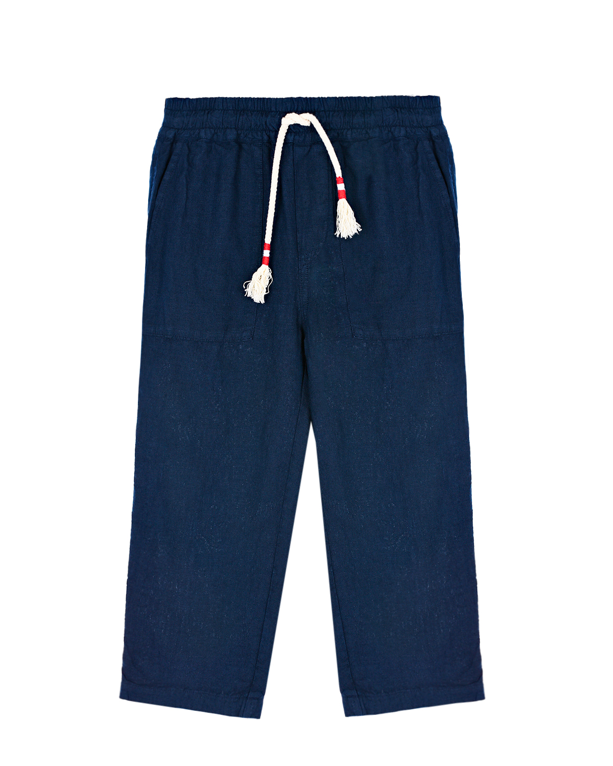 Льняные синие брюки Saint Barth детские, размер 104, цвет синий