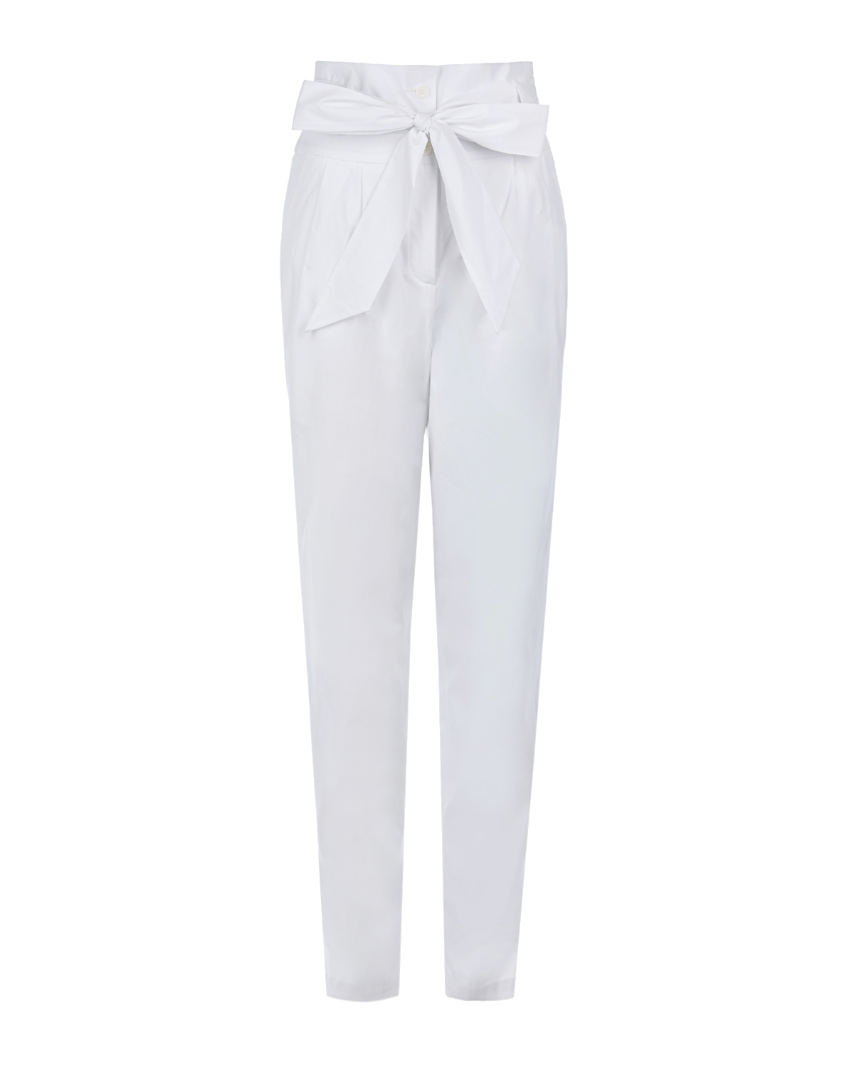 Белые брюки с поясом Sara Roka, размер 40, цвет белый - фото 1