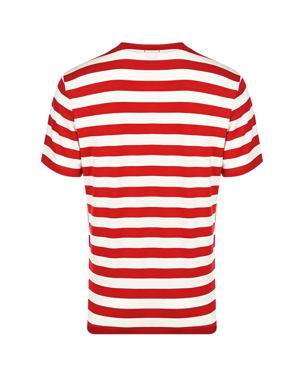 Футболка в красно-белую полоску Stella Jean, размер 40, цвет красный - фото 2