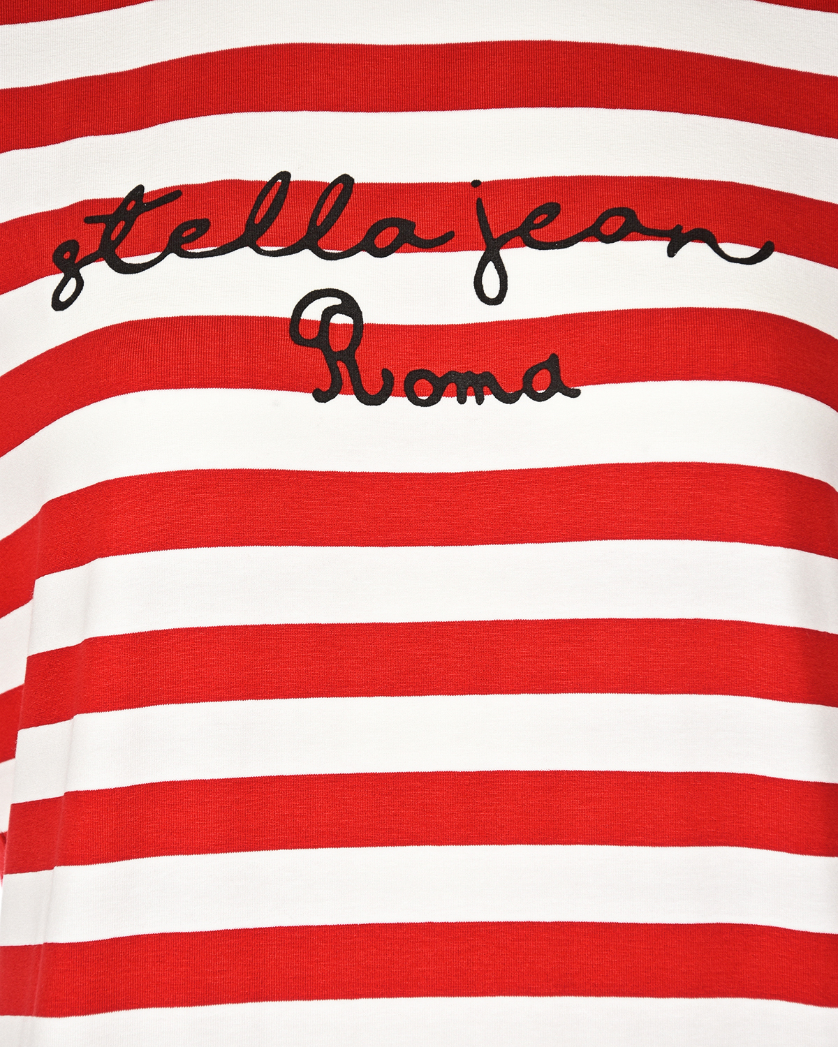 Футболка в красно-белую полоску Stella Jean, размер 40, цвет красный - фото 3