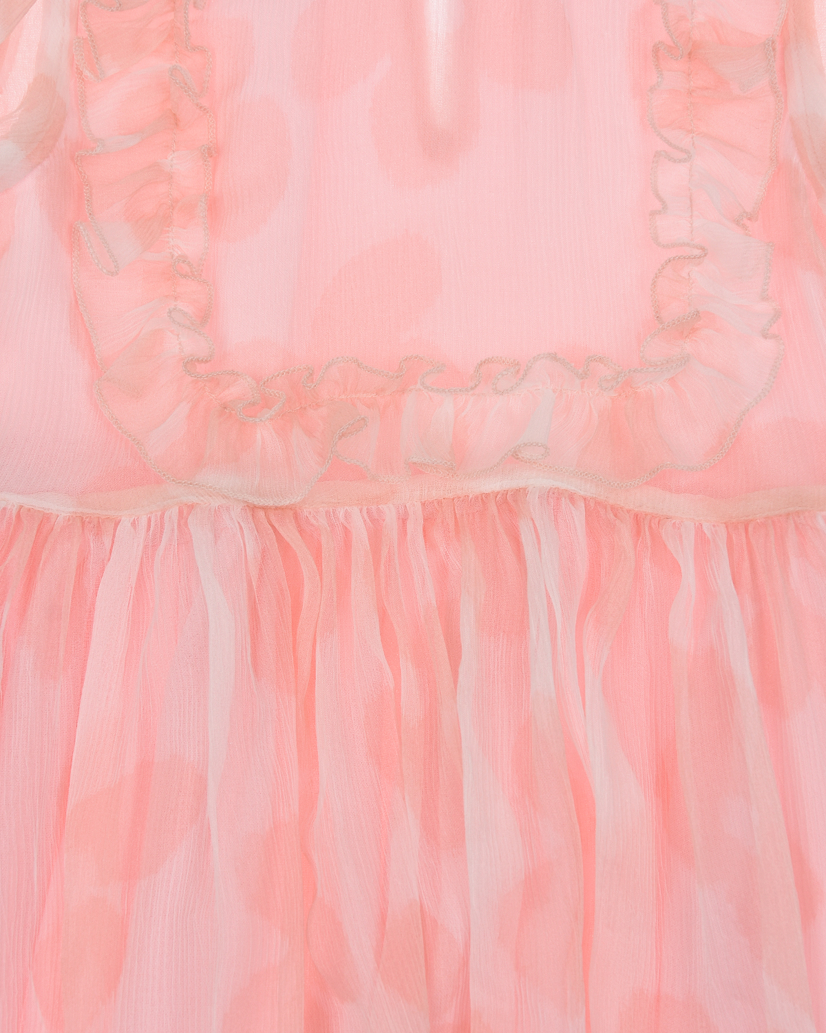 Розовое платье из шелка Stella McCartney детское, размер 86, цвет розовый - фото 4