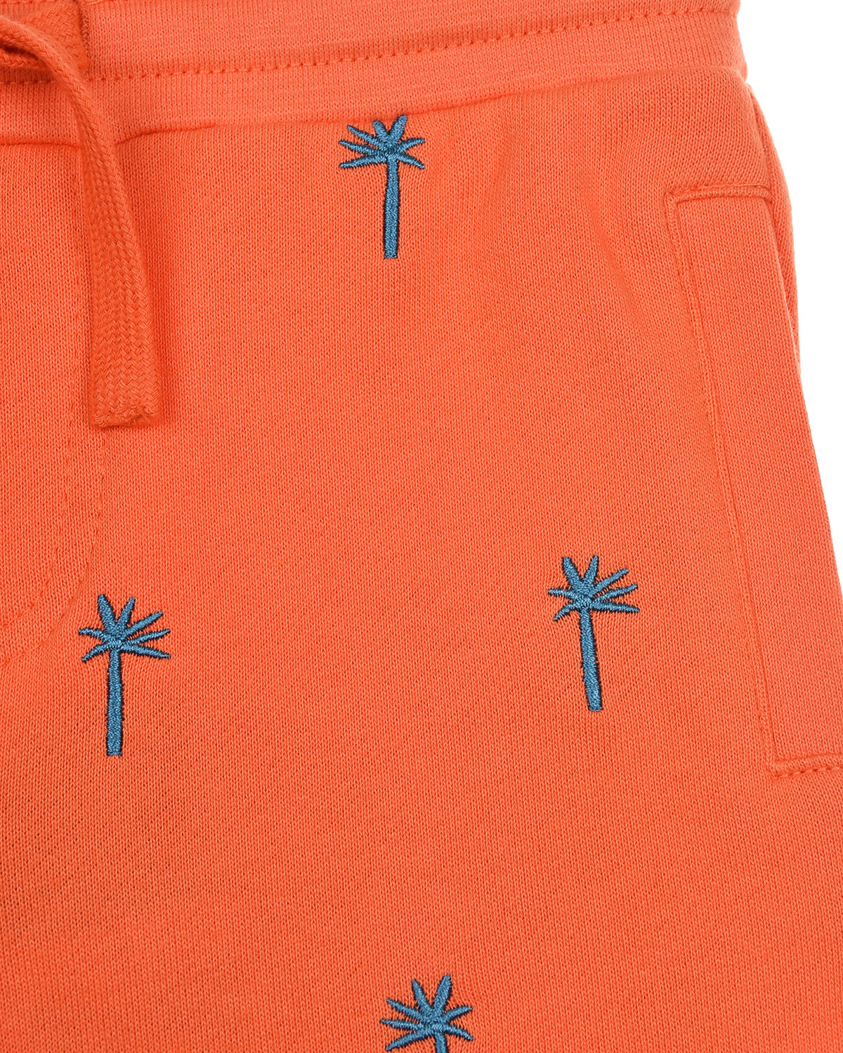 Оранжевые шорты с вышивкой "Пальмы" Stella McCartney детские, размер 128, цвет оранжевый - фото 3