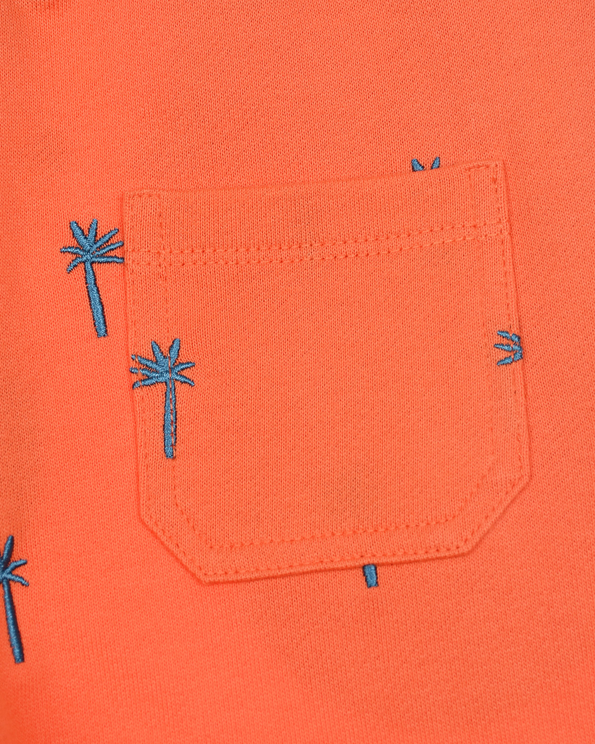 Оранжевые шорты с вышивкой "Пальмы" Stella McCartney детские, размер 128, цвет оранжевый - фото 4