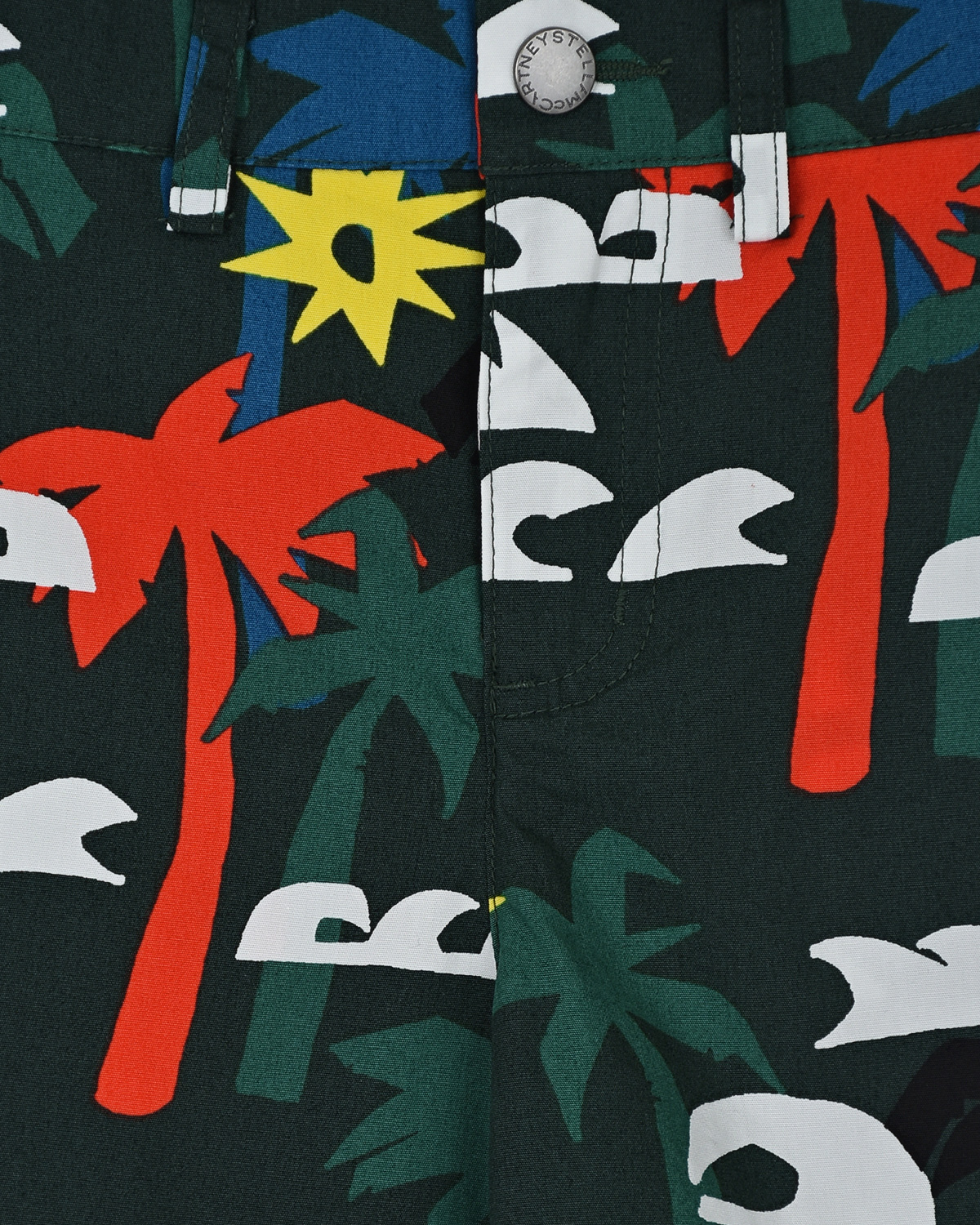 Шорты с принтом "Пальмы" Stella McCartney детские, размер 104, цвет мультиколор - фото 4