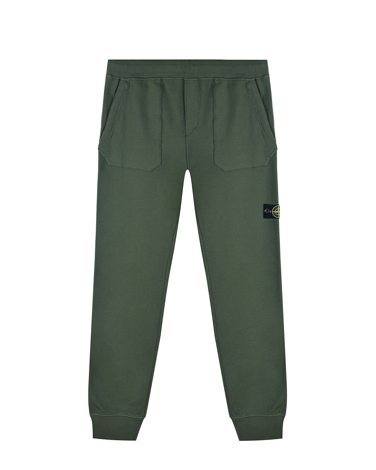 Темно-зеленые спортивные брюки Stone Island детское, размер 104, цвет зеленый - фото 1