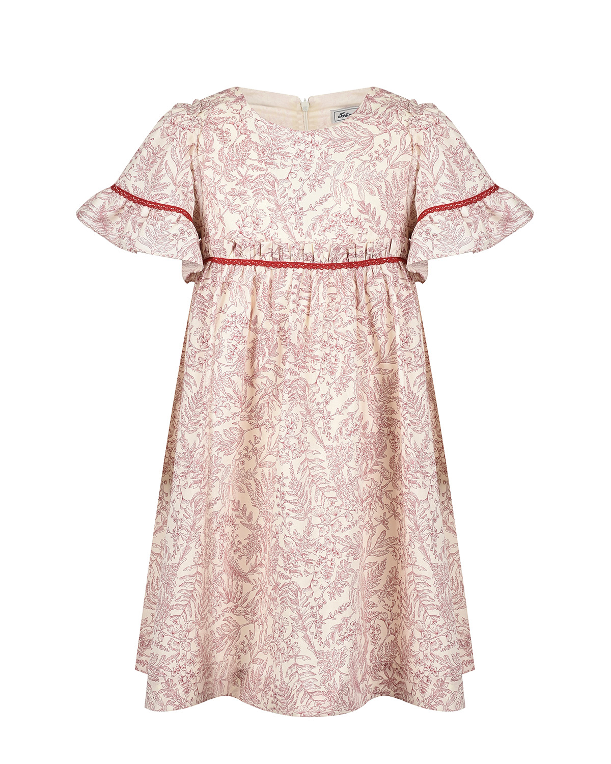 Платье с ажурной тесьмой Tartine et Chocolat детское, размер 110, цвет мультиколор - фото 1