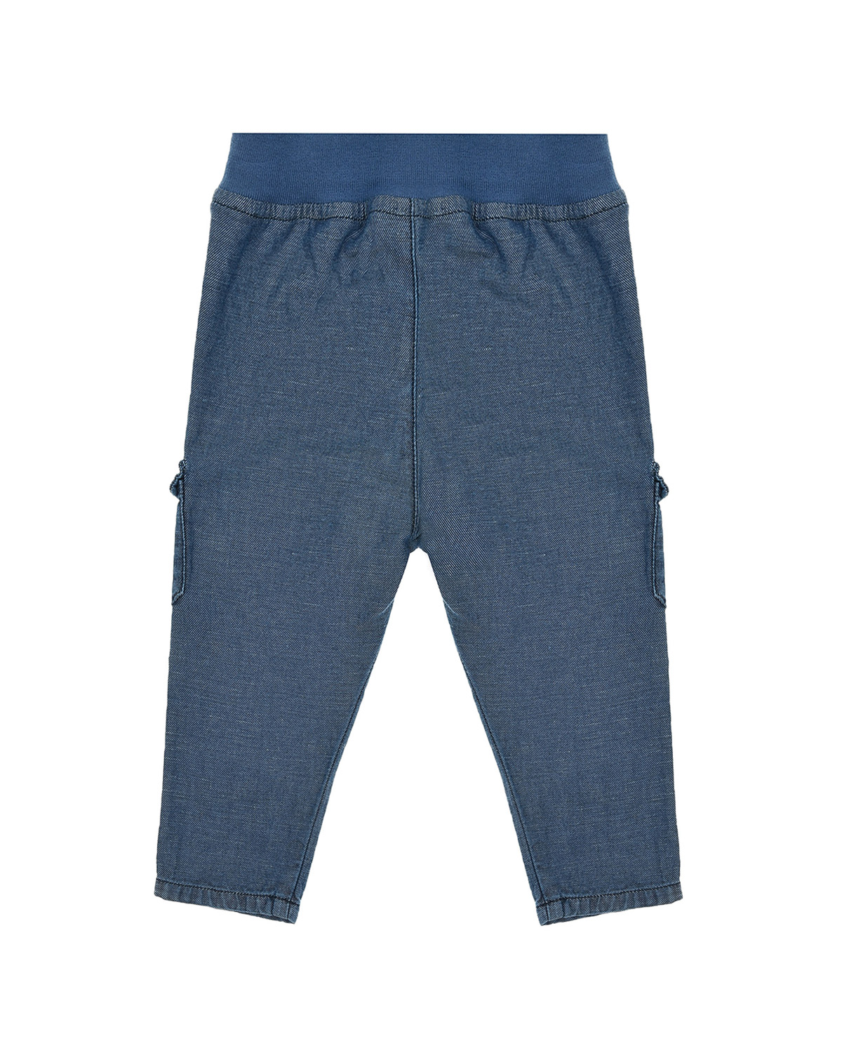 Джинсовые брюки с карманами карго Tartine et Chocolat детские, размер 80, цвет синий - фото 2