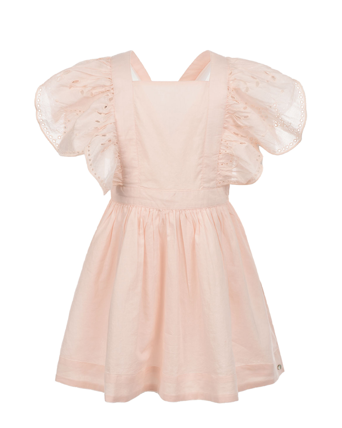 Розовое платье с воланами на рукавах Tartine et Chocolat детское, размер 110, цвет розовый - фото 1
