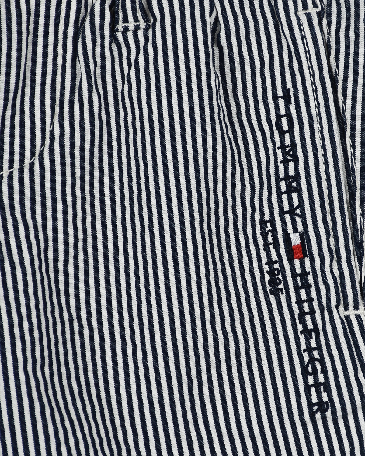 Серые шорты в полоску Tommy Hilfiger детские, размер 104, цвет серый - фото 3
