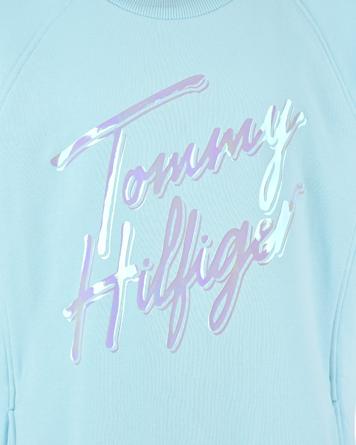 Голубое платье-футболка Tommy Hilfiger детское, размер 152, цвет голубой - фото 3