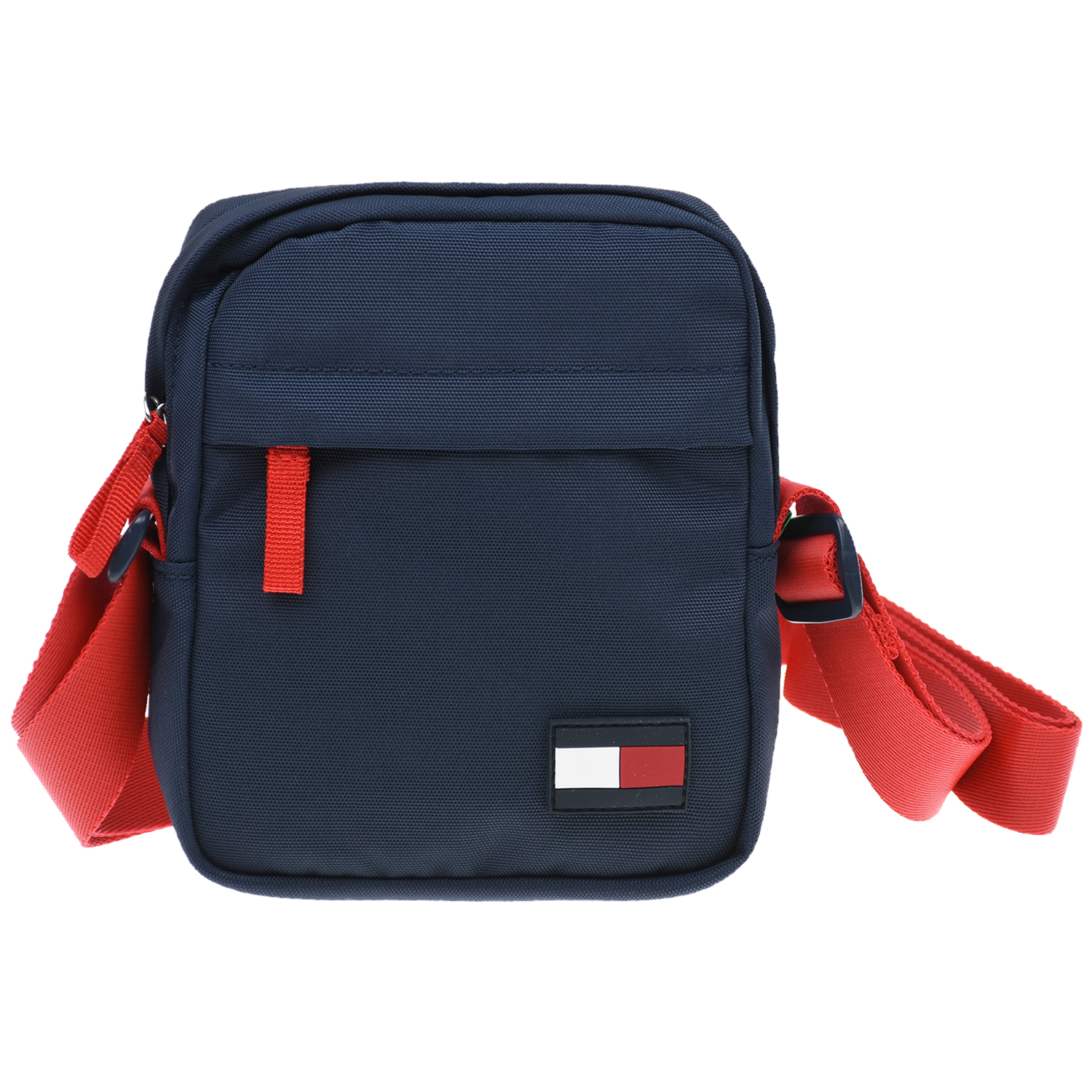Синяя сумка с красным ремешком 15х3х18 см. Tommy Hilfiger детская, размер unica, цвет синий