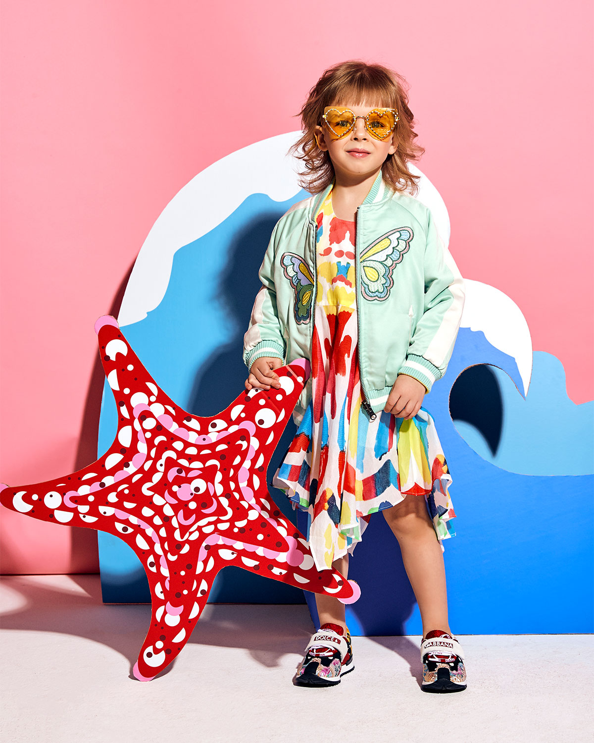 Кроссовки в стиле patchwork Dolce&Gabbana детские, размер 20, цвет нет цвета - фото 2
