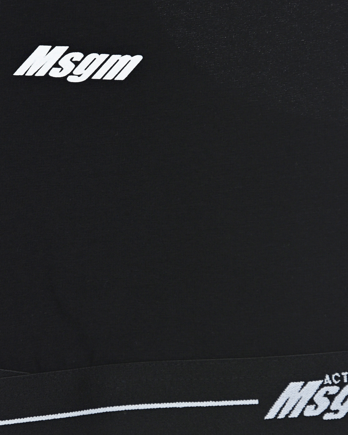 Черный топ с логотипом MSGM детский, размер 140 - фото 3