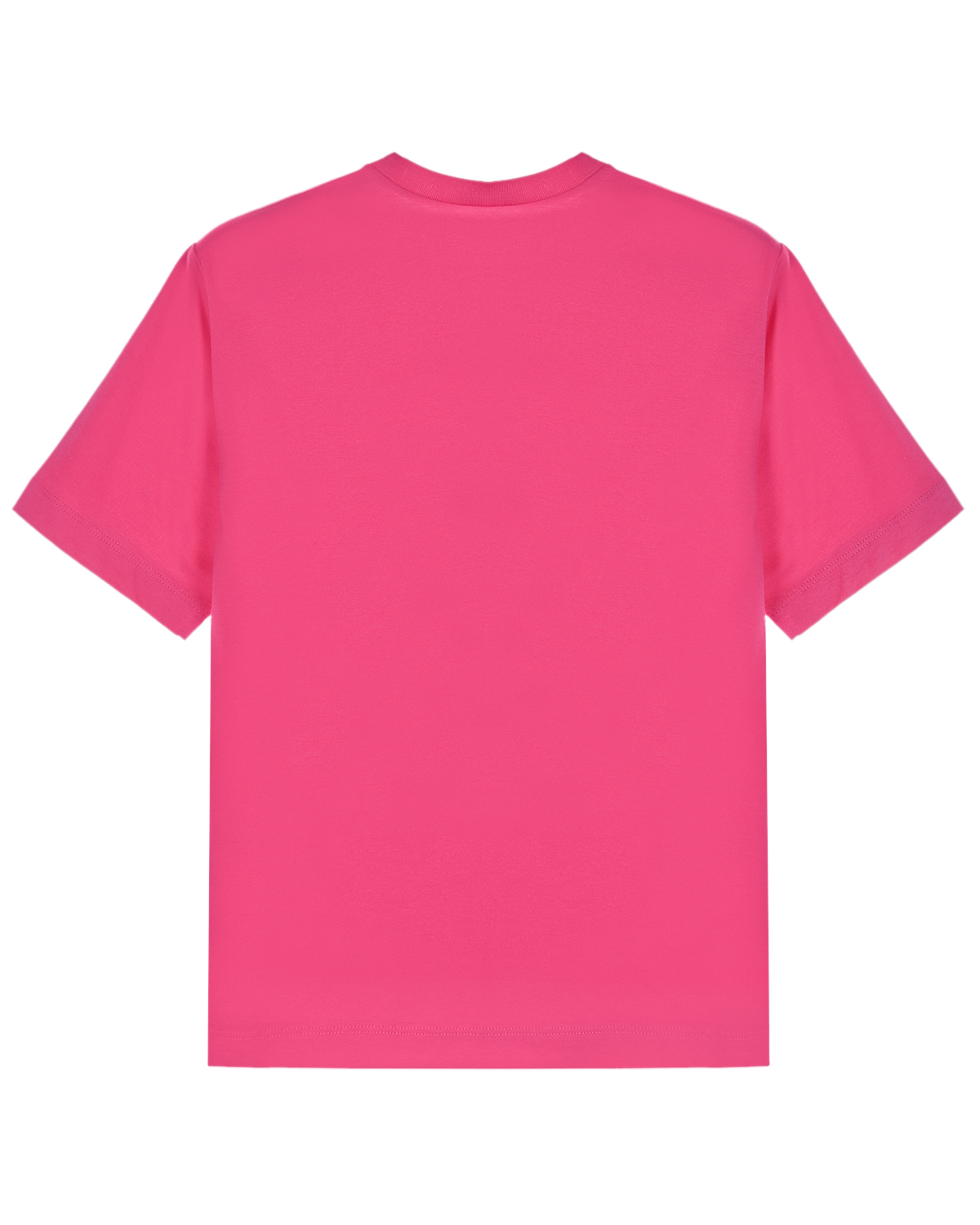 Розовая футболка однотонная