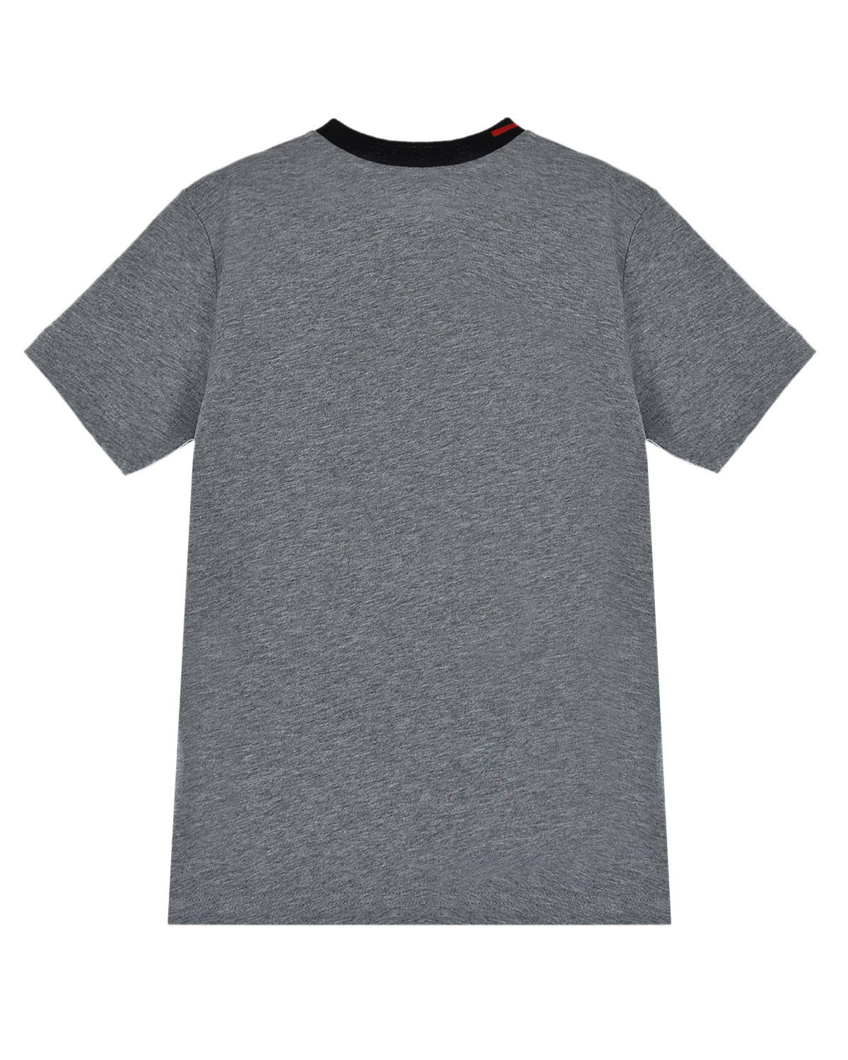 Серая футболка с трикотажным воротом No. 21 детская, размер 128, цвет серый - фото 3