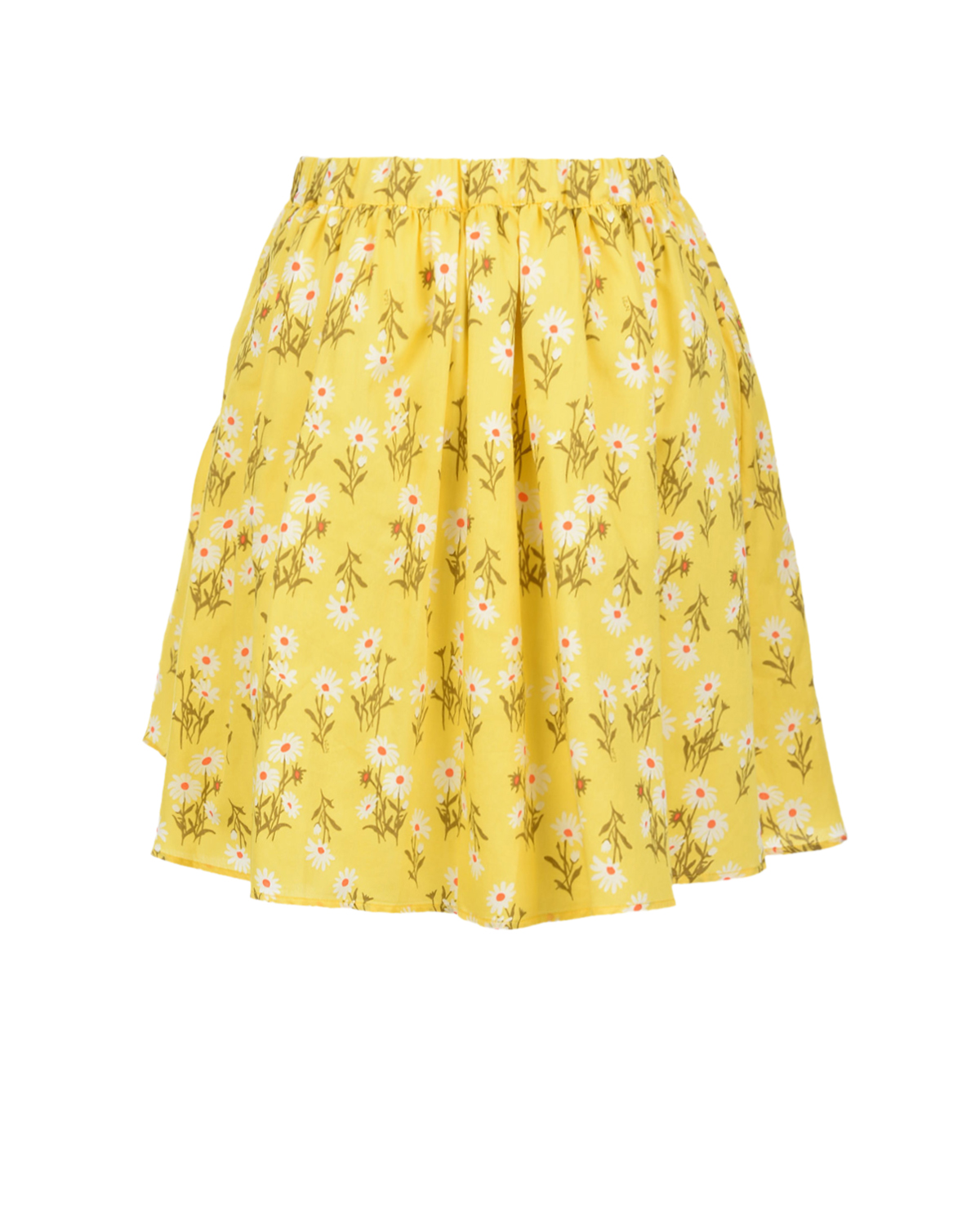 Желтая юбка с цветочным принтом No. 21 детская, размер 128 - фото 3