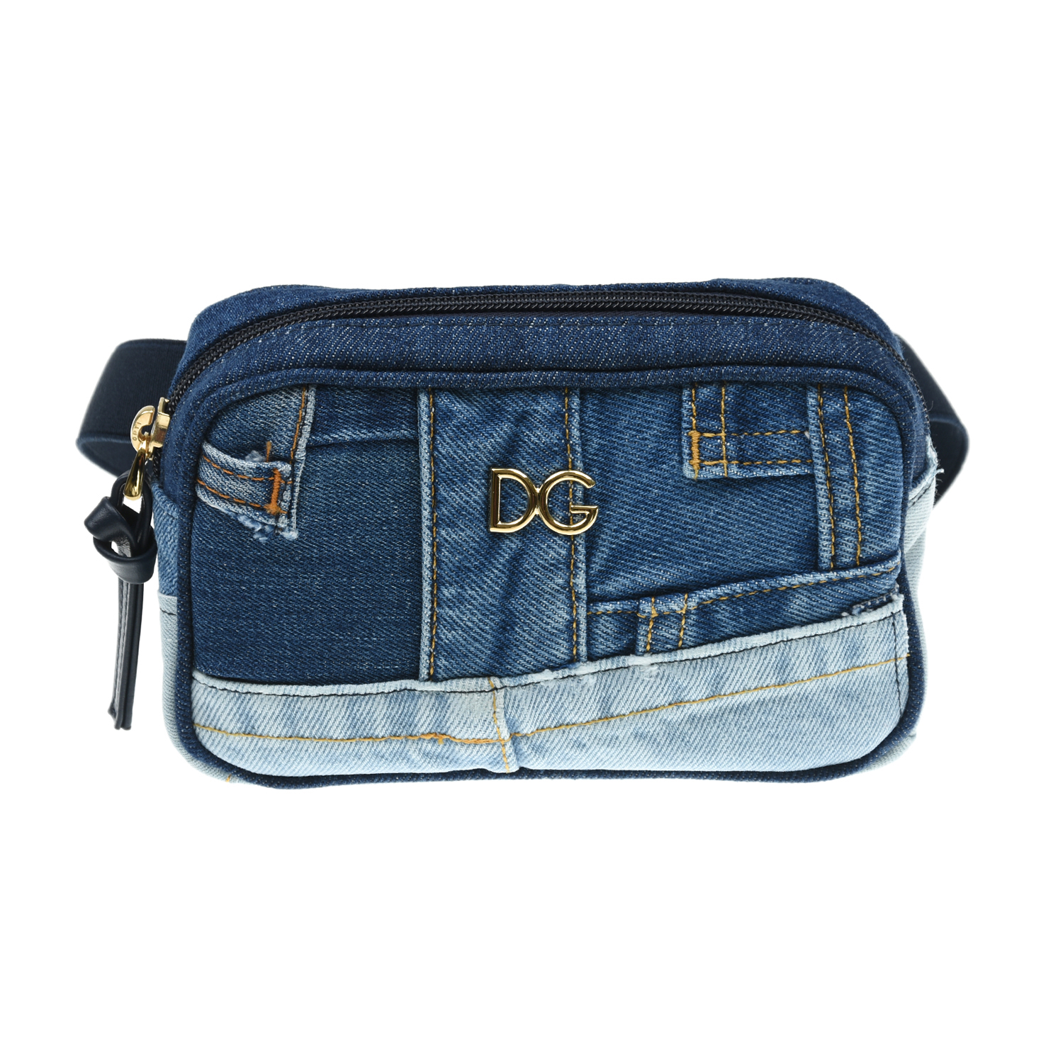 Джинсовая сумка-пояс, 17x11x5 см Dolce&Gabbana детская, размер unica, цвет синий - фото 1
