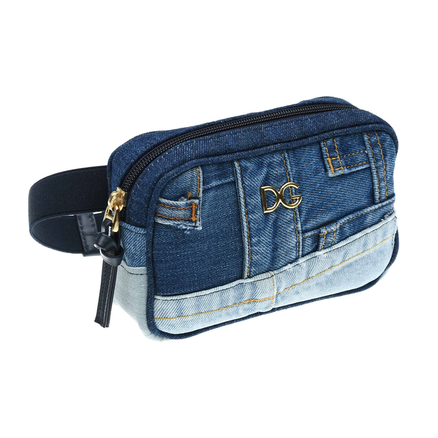 Джинсовая сумка-пояс, 17x11x5 см Dolce&Gabbana детская, размер unica, цвет синий - фото 3