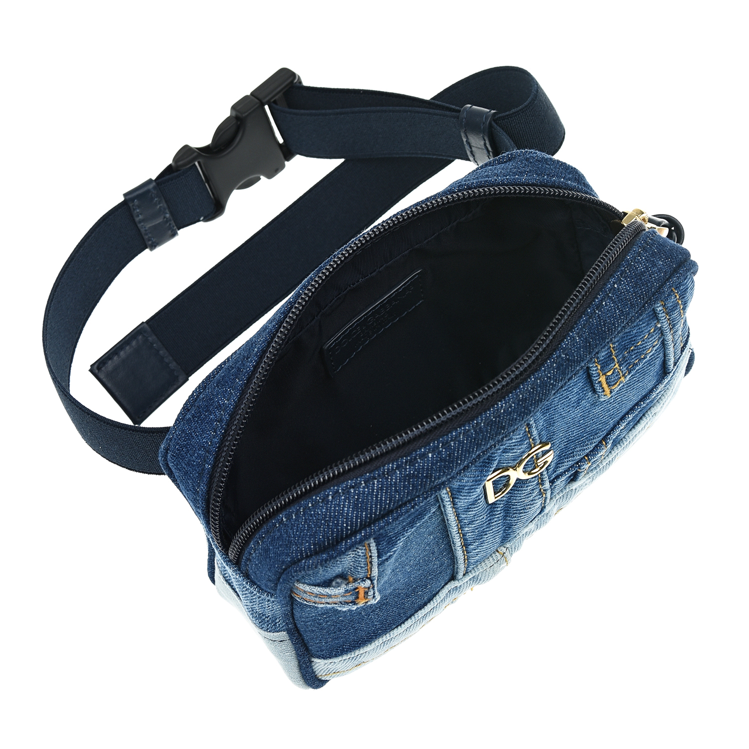 Джинсовая сумка-пояс, 17x11x5 см Dolce&Gabbana детская, размер unica, цвет синий - фото 5